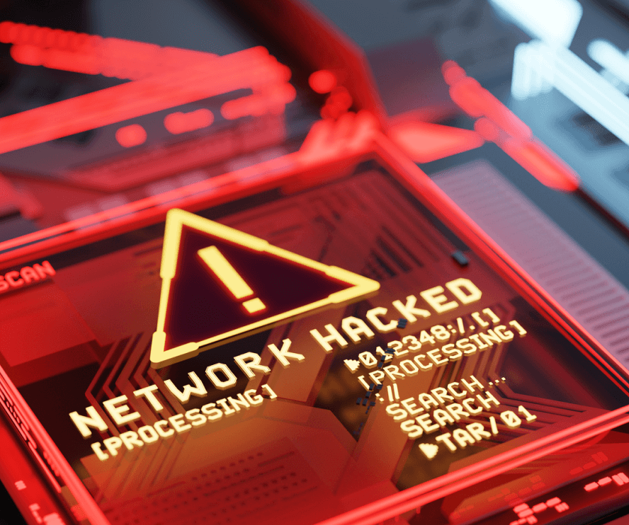 Network hacked warning